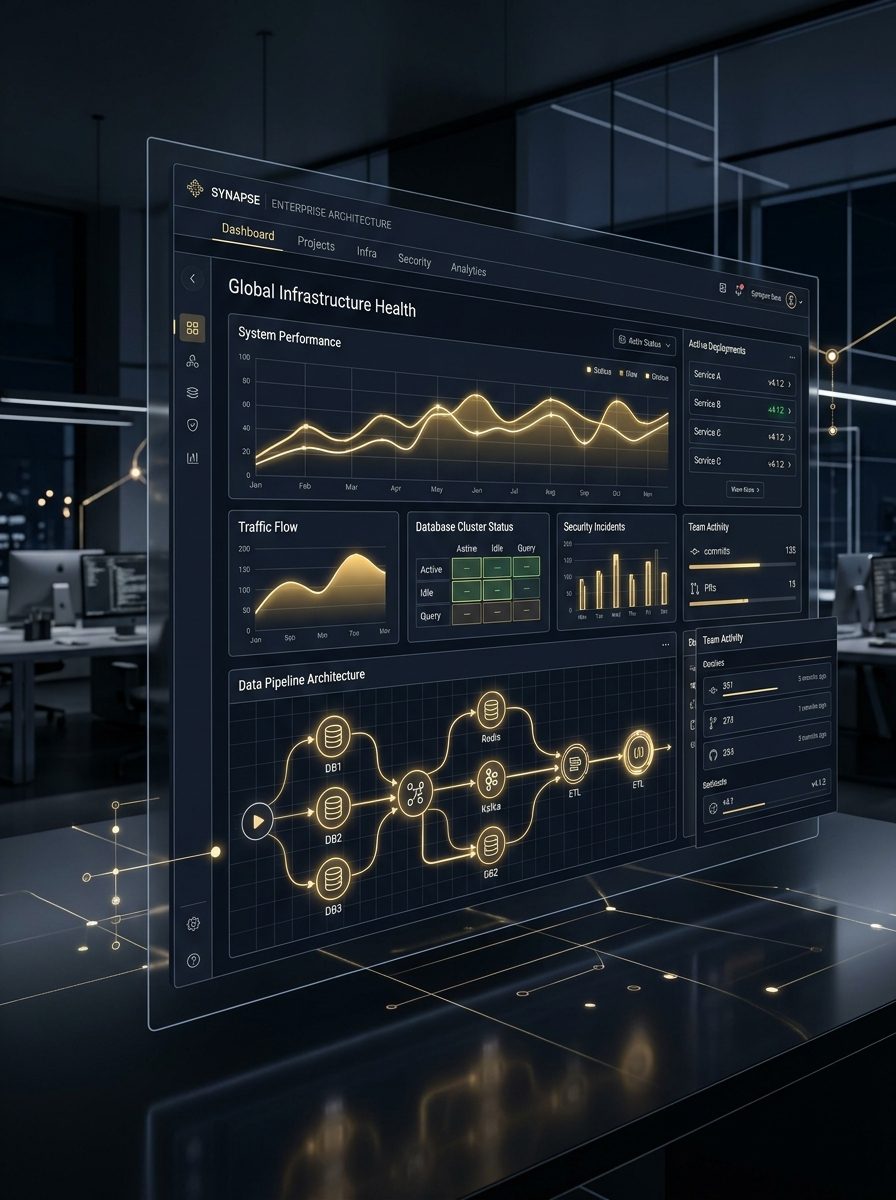 Custom application dashboard preview